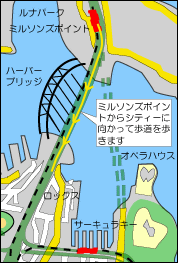 �n�[�o�[�u���b�W���ӂ̒n�}